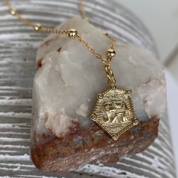 The Cyrene Necklace (18k Vermeil Gold over .925 Sterling Silver) with tag - Picture 4 of 6